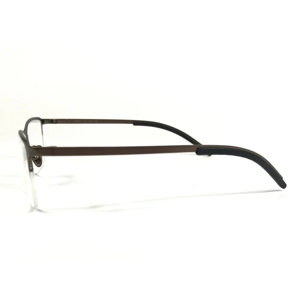 Tom Davies Eyeglasses Frames TD771 Col. 2324 Polished Brown Half Rim 53-18-135
